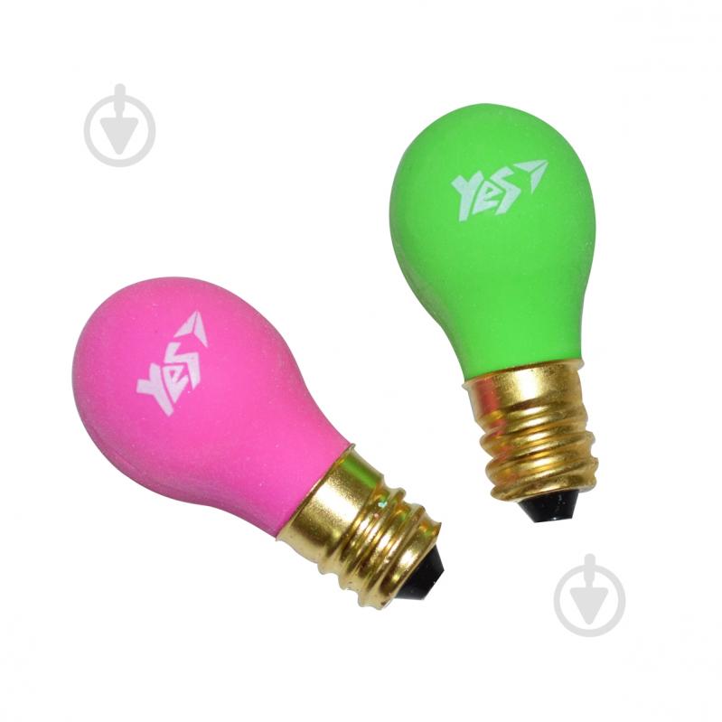 Ластик Ластик фигурный "YES" "Bulb", 2 цв./уп. YES - фото 1