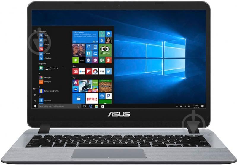 Ноутбук Asus X407UB-EK244 14" (90NB0HQ1-M03510) gray - фото 1