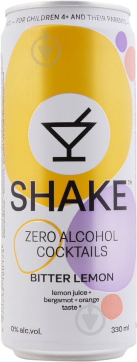 Безалкогольний напій Shake Bitter Lemon 0,33 л - фото 1