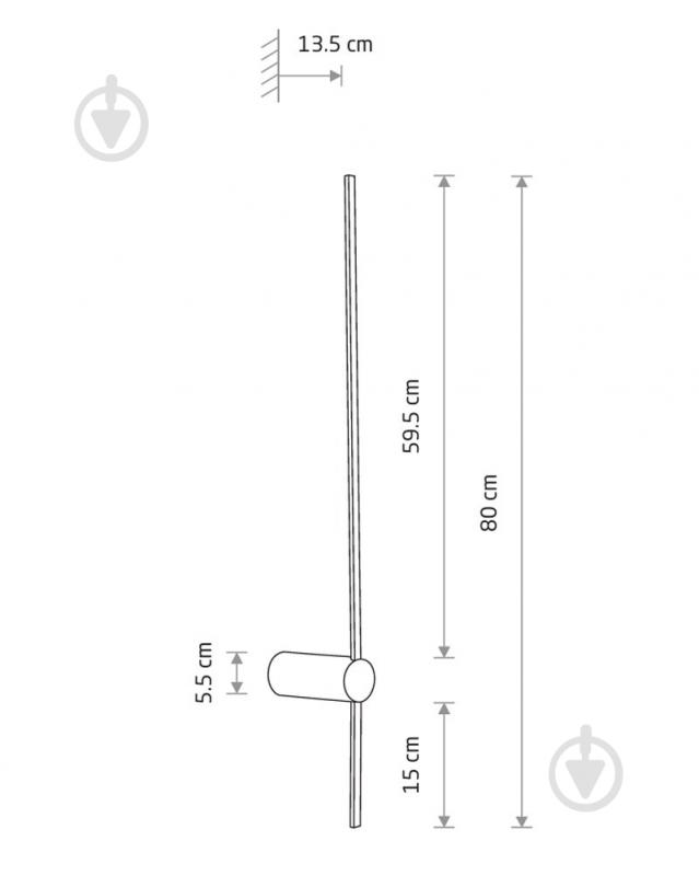 Бра Nowodvorski Saber 1x11 Вт LED-модуль оливковый 11380 - фото 7