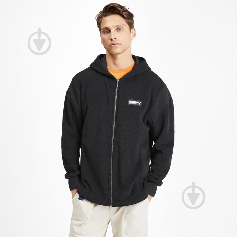 Джемпер Puma Fusion Hooded Jacket 58017301 р. M черный - фото 1