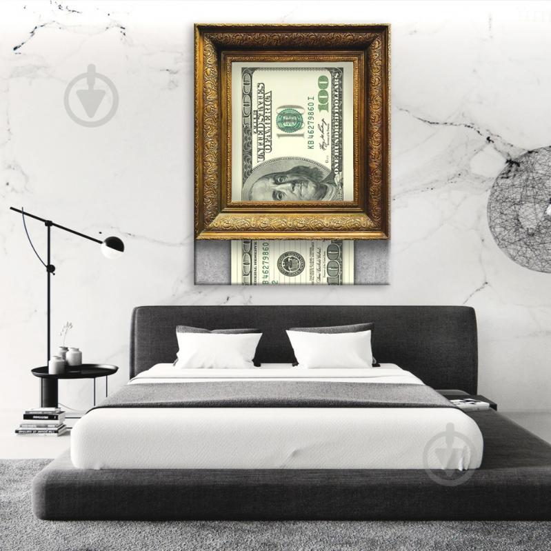 Постер Banksy Dollar 90x120 см Brushme FNK0002104 - фото 1