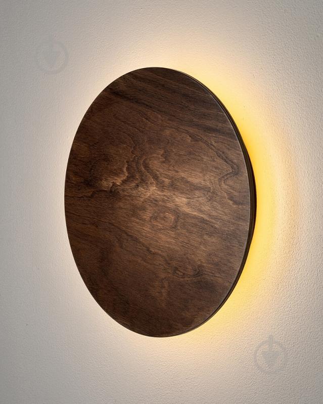 Бра Nowodvorski Ring Timber 1x10 Вт LED-модуль коричневый 11290 - фото 4