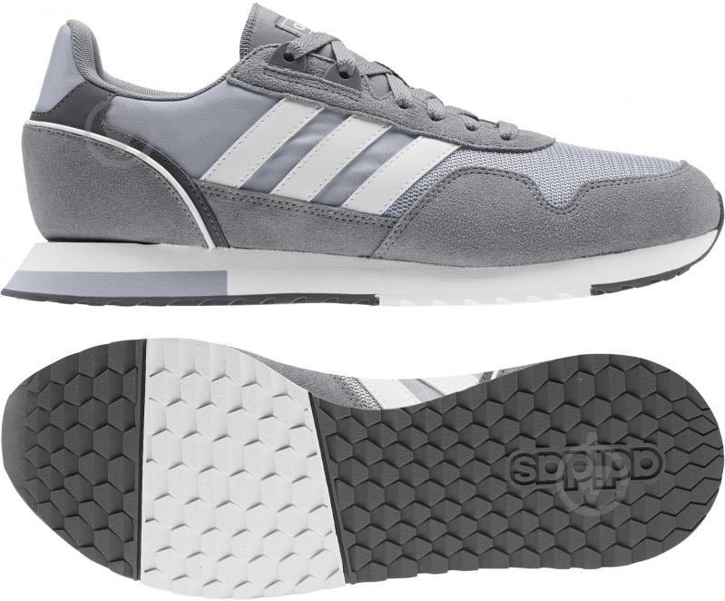 Кроссовки мужские демисезонные Adidas 8K 2020 FY8038 р.41 1/3 серые - фото 6