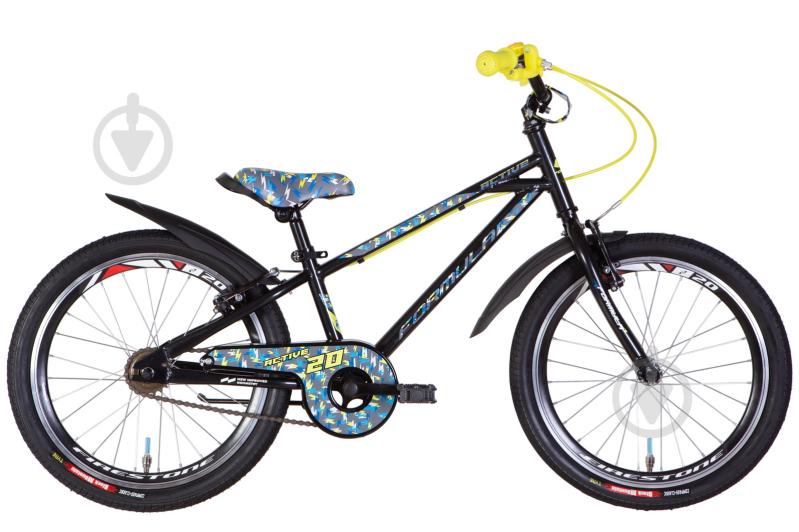 Велосипед Formula 20" 10"(25 см) ACTIVE OPS-FRK-20-206 черный - фото 1