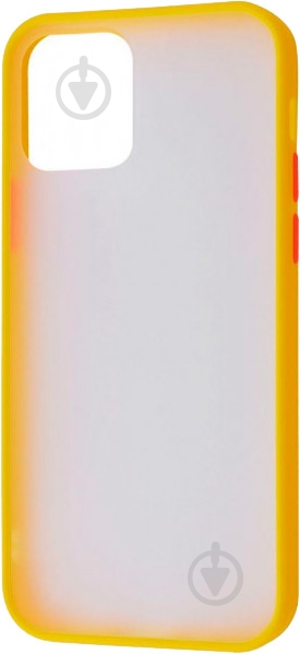 Чехол Shadow Matte Case (PC+TPU) желтый для Apple iPhone 12 - фото 1