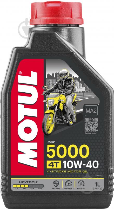 Моторне мастило Motul 5000 4T 10W-40 1 л (836911) - фото 1