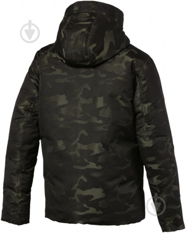 Куртка мужская демисезонная Puma 480 Camo Down Jacket 58044470 р.L зеленая - фото 3