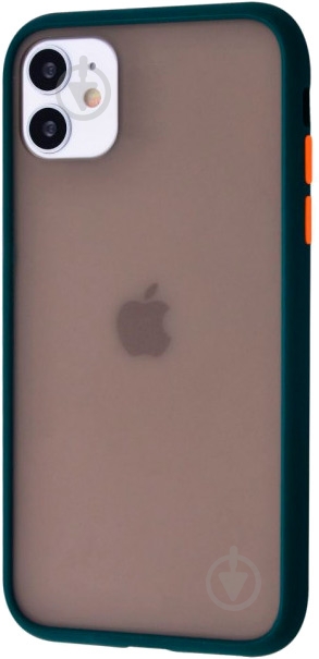 Чехол Shadow Matte Case (PC+TPU) лесной зеленый для Apple iPhone 11 - фото 1