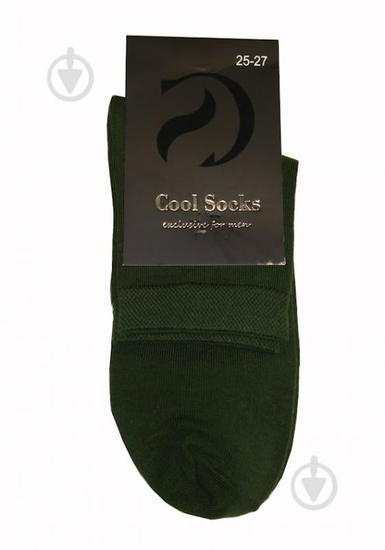 Шкарпетки чоловічі Cool Socks р.40-42 зелений хакі 1 шт. - фото 1