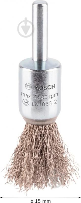 Щітка гроновидна 6 мм 0.2 X 15 мм Bosch 2608622126 - фото 2