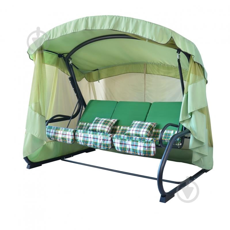 Гойдалка Vitan " Фемелі - 2 " Шотландія зелена - фото 2 Гойдалка Vitan " Фемелі - 2 " Шотландія зелена - фото 2