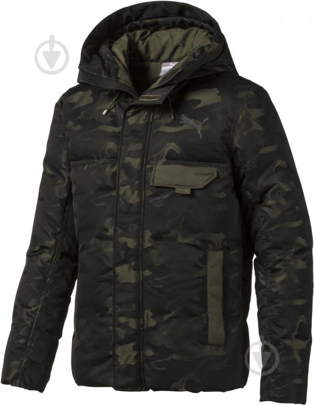 Куртка мужская демисезонная Puma 480 Camo Down Jacket 58044470 р.XL зеленая - фото 2 Куртка мужская демисезонная Puma 480 Camo Down Jacket 58044470 р.XL зеленая - фото 2