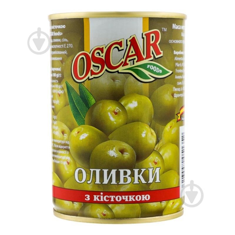 Маслины Oscar ® с косточкой 280 г - фото 1