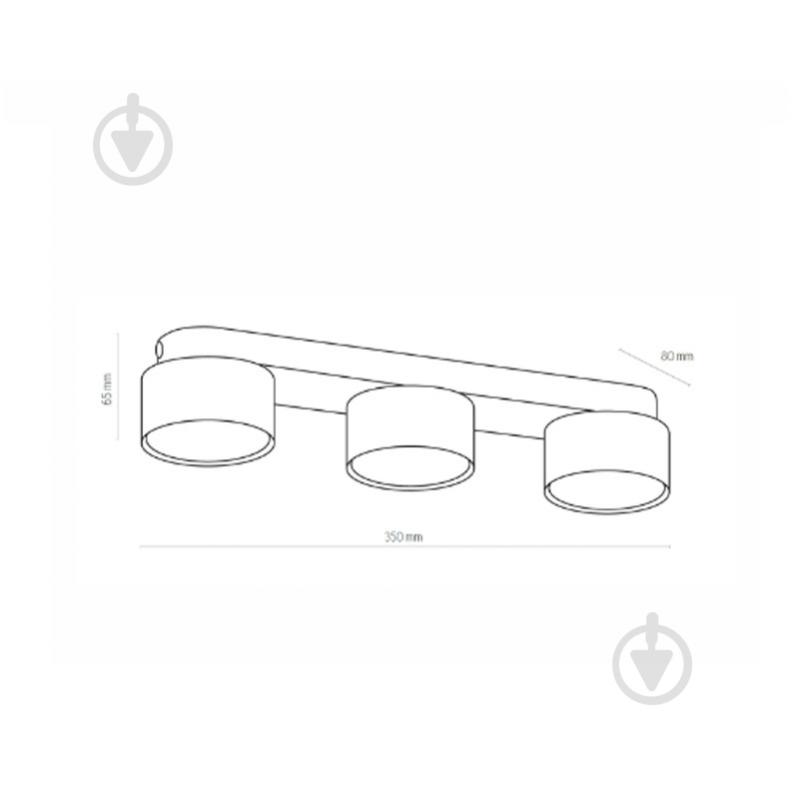 Світильник точковий TK Lighting Space 350x80x65 мм GX53 білий - фото 2