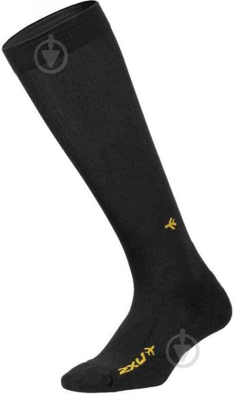 Шкарпетки 2XU Flight Compression Socks M1 (р.38-41,5/икра 32-37 см.) UA5688e_BLK/BLK р.38-41,5 чорний - фото 1