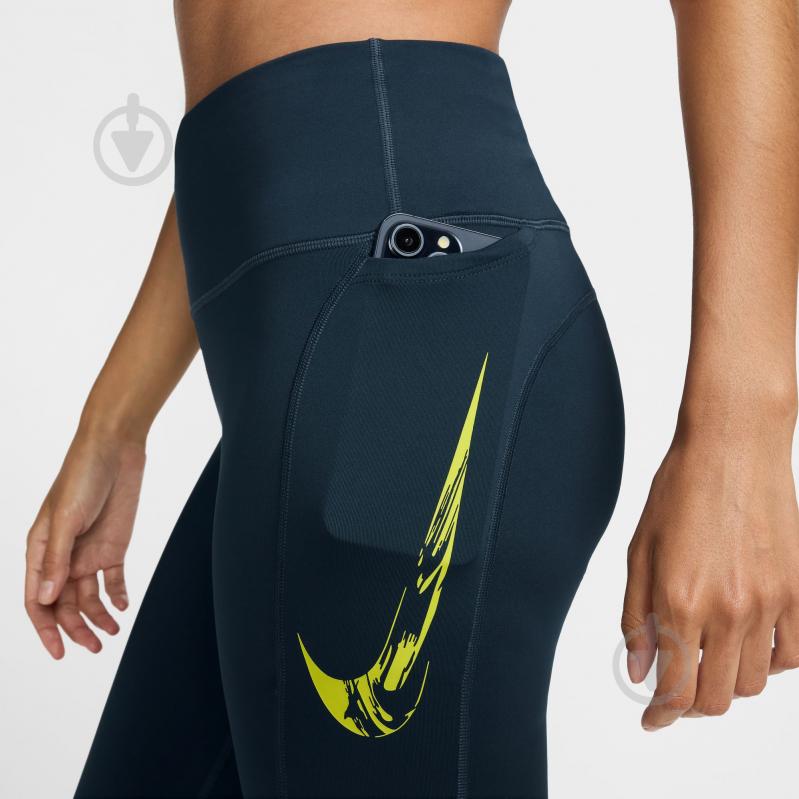 Тайтсы Nike NK DF FAST MR 7/8 TIGHT SW FV6682-478 р.S синий - фото 4