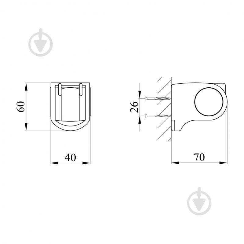 Держатель для душа Kroner KRM - C923 - фото 2