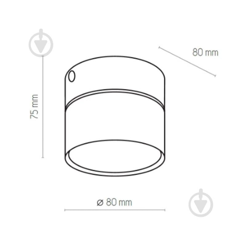 Світильник точковий TK Lighting Space 80x75 мм GX53 білий - фото 2