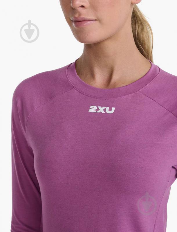 Футболка 2XU Ignition Base Layer L/S WR6831a_MVE/WRF р.S розовый - фото 5