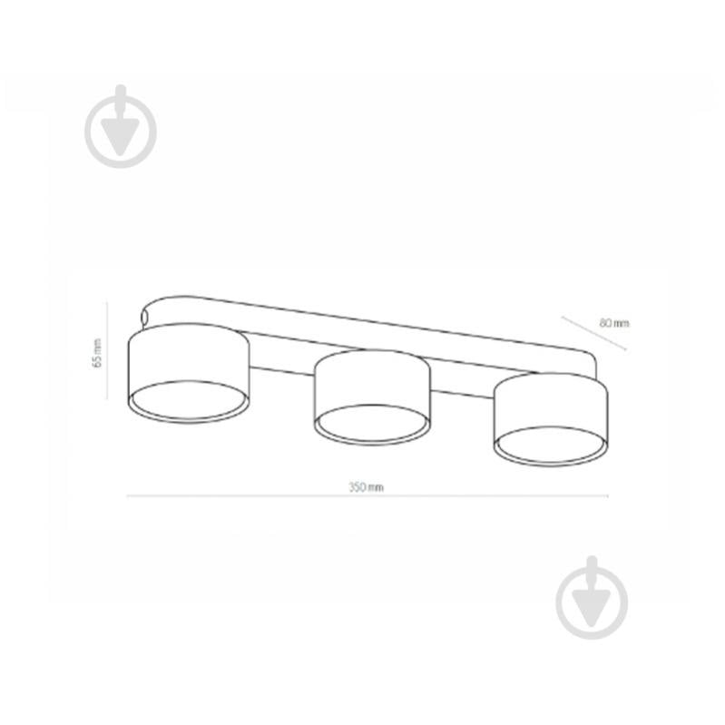 Светильник точечный TK Lighting Space 350x80x65 мм GX53 черный - фото 2