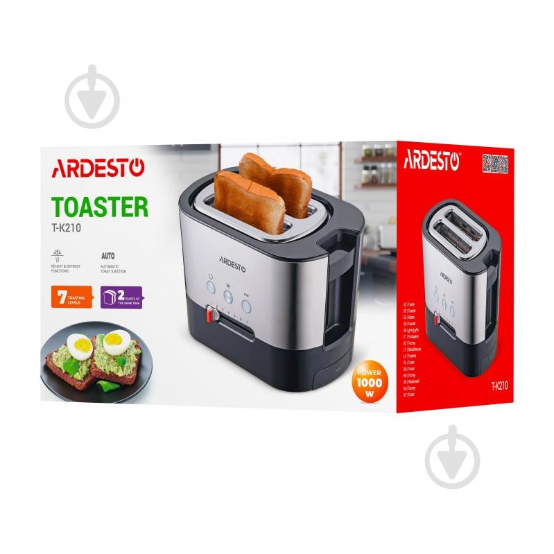 Тостер ARDESTO Steel Collection T-K210 - фото 14