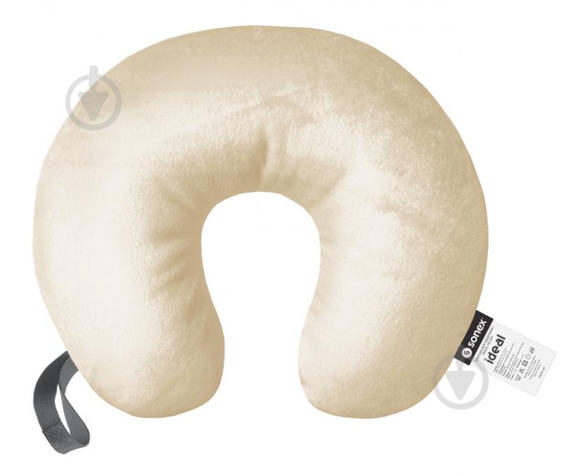 Подушка для подорожей Ideal Sonex 30x35 см бежевий - фото 1 Подушка для подорожей Ideal Sonex 30x35 см бежевий - фото 1