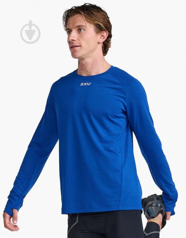 Футболка 2XU Ignition Base Layer L/S MR6827a_SUR/SRF р.M синий - фото 5