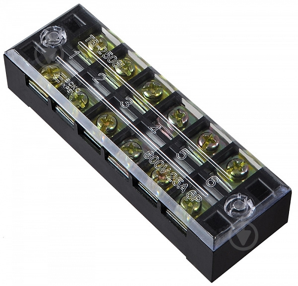 Колодка клеммная АСКОУКРЕМ TB2506 черный A0130050010 - фото 1 Колодка клеммная АСКОУКРЕМ TB2506 черный A0130050010 - фото 1
