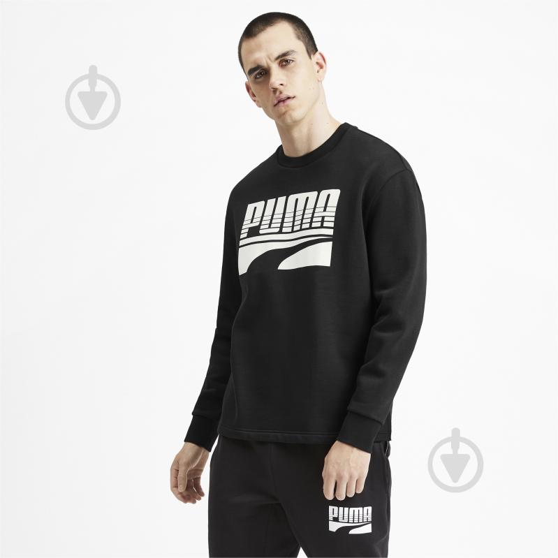 Джемпер Puma Rebel Bold Crew FL 58053701 р. XL чорний - фото 1