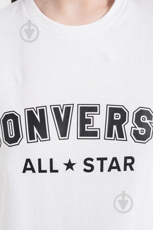 Футболка Converse STANDARD FIT ALL STAR CENTER FRONT TEE 10024566-113 р.3XS білий - фото 4