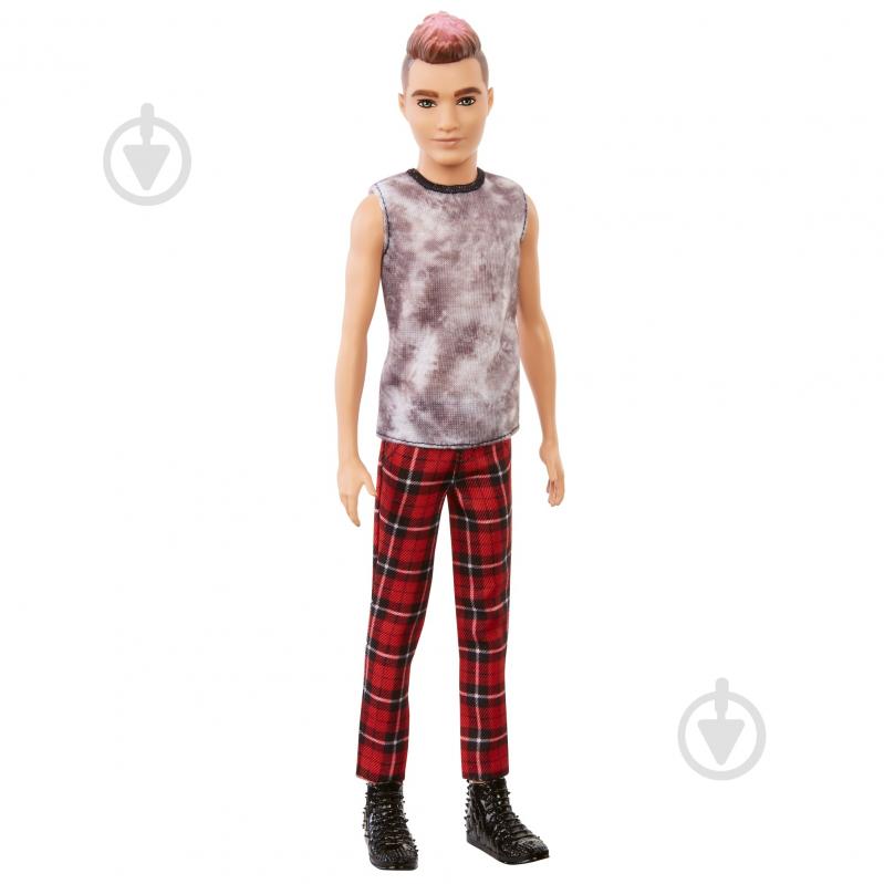 Лялька Barbie Кен "Модник" у клітчастих штанах GVY29 - фото 1