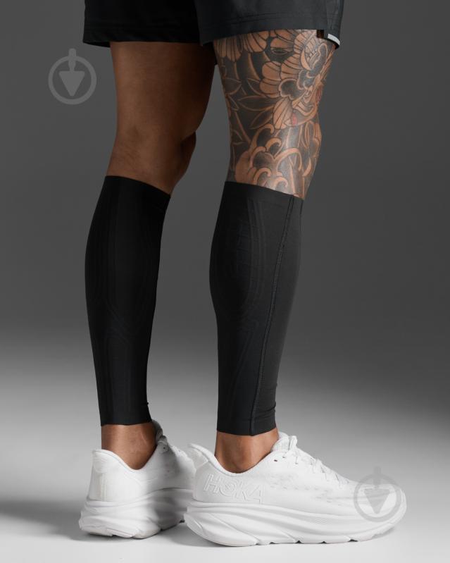 Гетры 2XU Light Speed Comp Calf Guards UA3064b_BLK/NRO р.M черный - фото 2