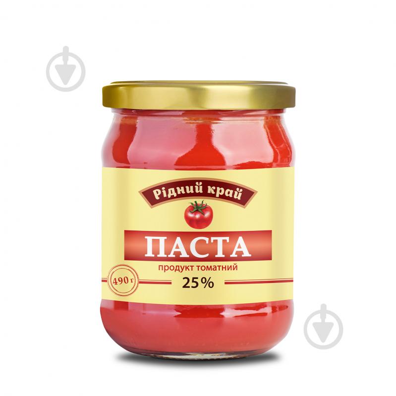 Паста томатна Рідний край 25% 490 г - фото 1