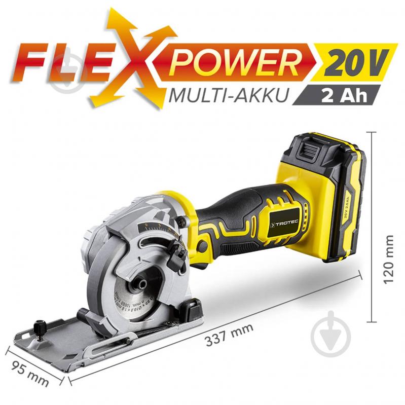 Пилка циркулярна Trotec PCSS 05-20V 4430000105 - фото 17