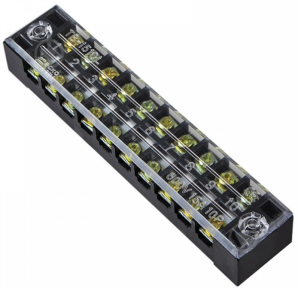 Колодка клемна АСКОУКРЕМ TB1510 чорний A0130050005 - фото 1