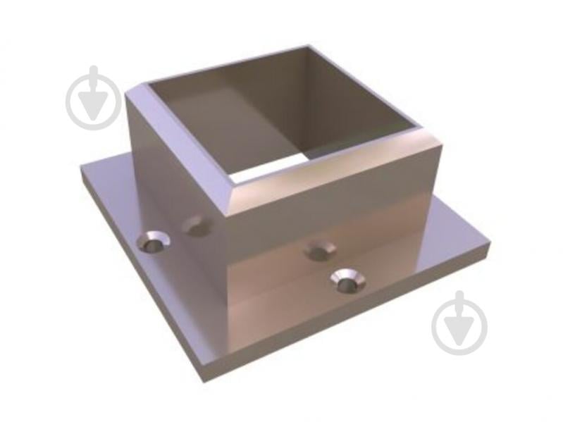 Фланец металлический стойки 40х40 - фото 1