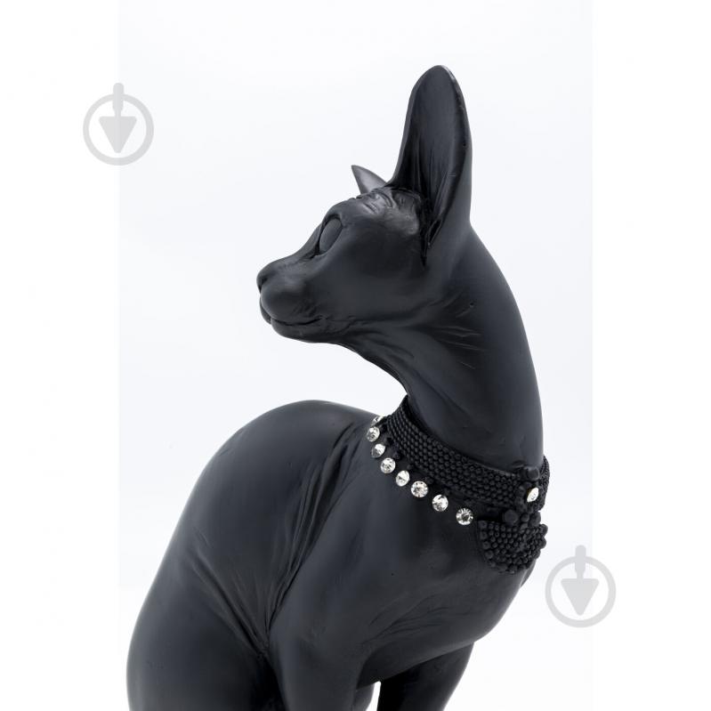 Статуэтка декоративная Sitting Cat Audrey черная 27 см KARE Design - фото 7