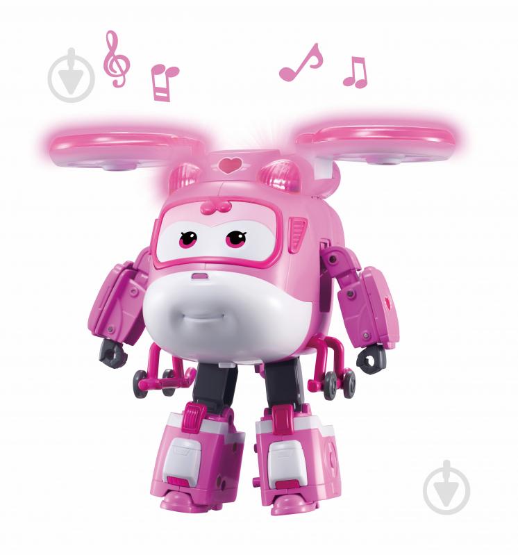 Фигурка коллекционная Super Wings Supercharge Lights&Sounds Dizzy Диззи свет звук EU740434 - фото 4