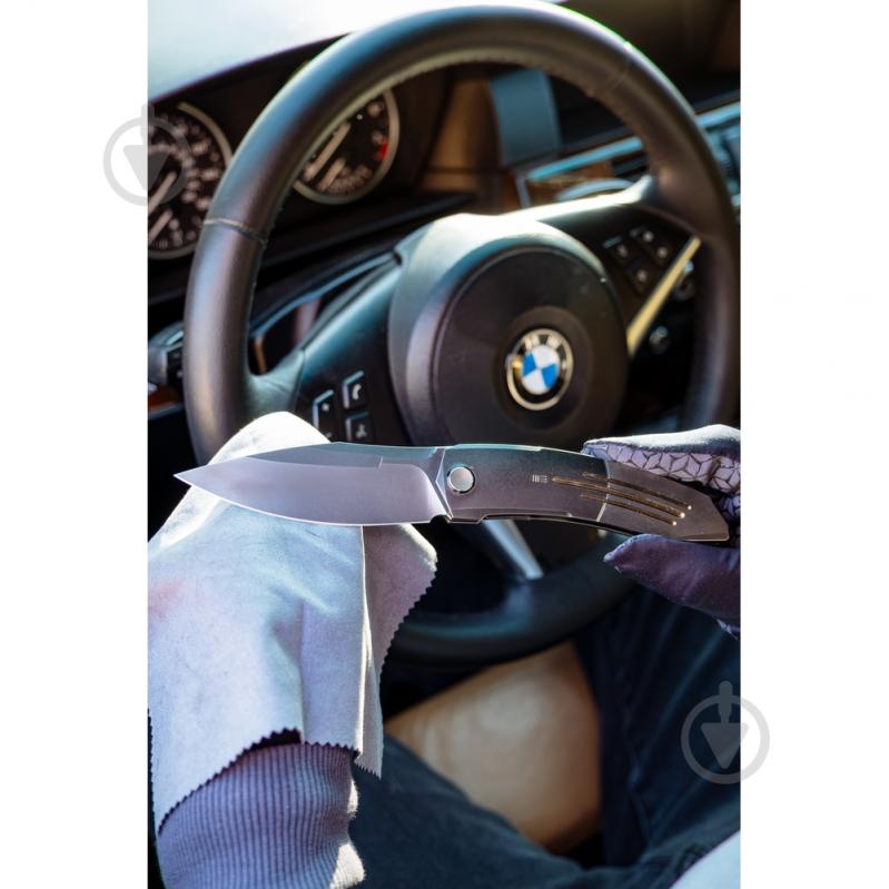 Ніж складаний Weknife Sine Wave, сірий WE23069B-2 - фото 11