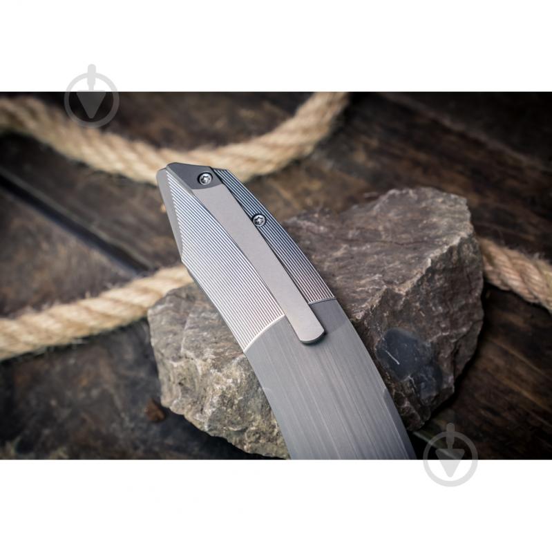 Ніж складаний Weknife Sine Wave, сірий WE23069B-2 - фото 9