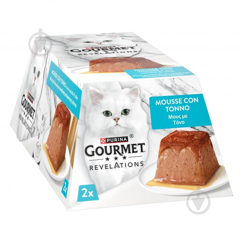 Корм вологий для котів Gourmet by Purina Revelations з тунцем 2 x 57 г - фото 2