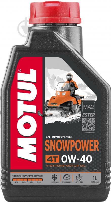 Моторне мастило Motul Snowpower 4T 0W-40 1 л (826901) - фото 1