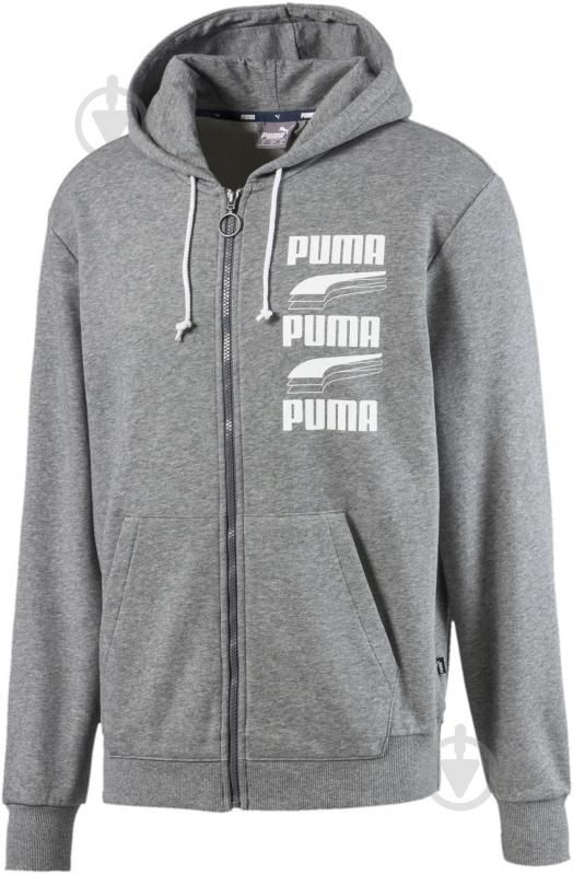 Джемпер Puma REBEL Bold FZ Hoody TR 58136703 р. S сірий - фото 1