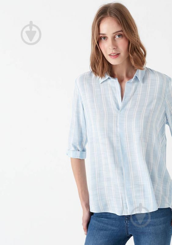 Сорочка Mavi STRIPED BLOUSE 121842-31092 р. L блакитний - фото 2