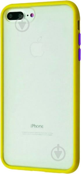 Чехол-накладка Shadow Matte Case (PC+TPU) yellow для Apple iPhone 7 Plus/8 Plus - фото 1