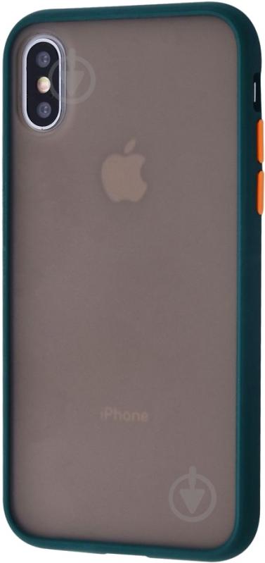 Чохол-накладка Shadow Matte Case (PC+TPU) forest green для Apple iPhone X - фото 1