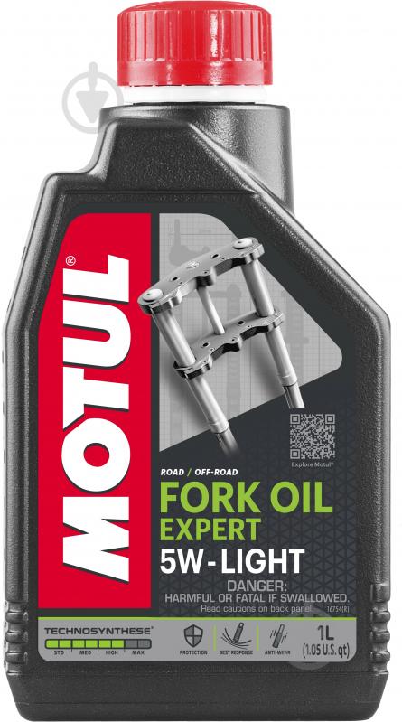 Мастило Motul Fork Oil Expert Light SAE 5W 1 л (822301) - фото 1