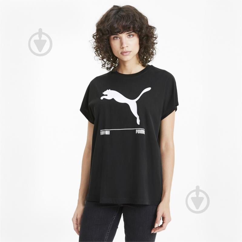Футболка Puma Nu-tility Tee 58137101 р.S черный - фото 1