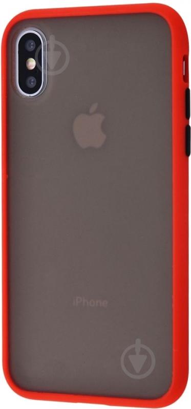 Чехол-накладка Shadow Matte Case (PC+TPU) red для Apple iPhone X - фото 1 Чехол-накладка Shadow Matte Case (PC+TPU) red для Apple iPhone X - фото 1
